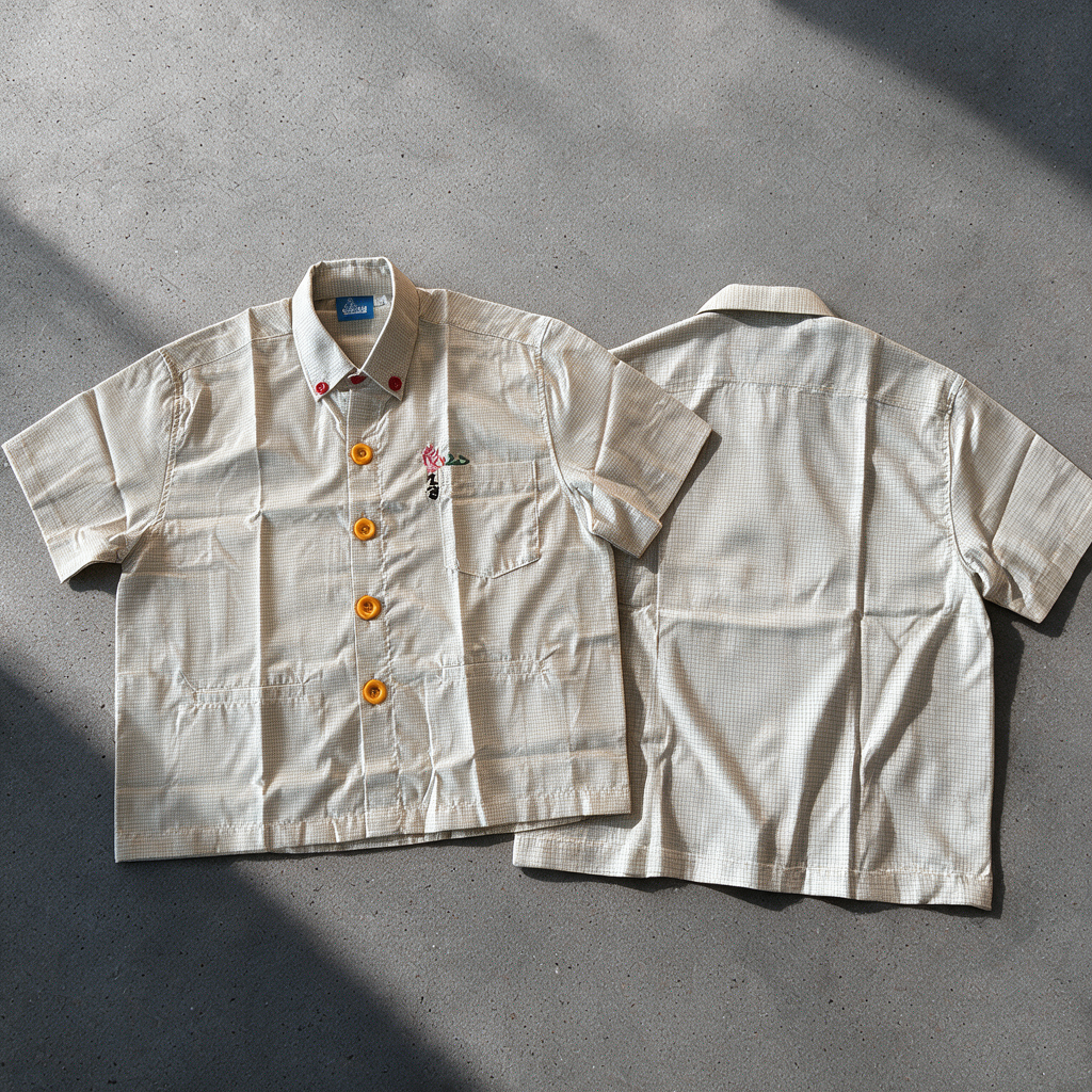 RUNNING MAN BUTTON-UP