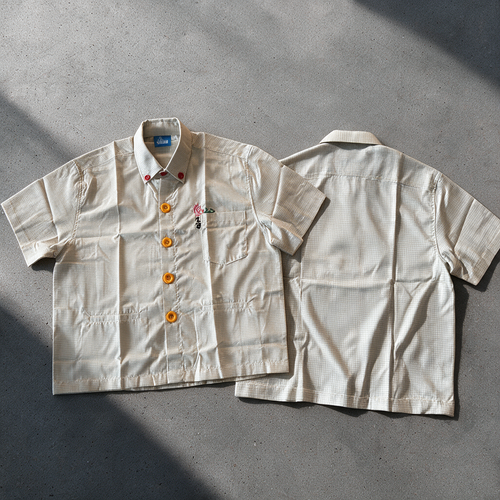 RUNNING MAN BUTTON-UP